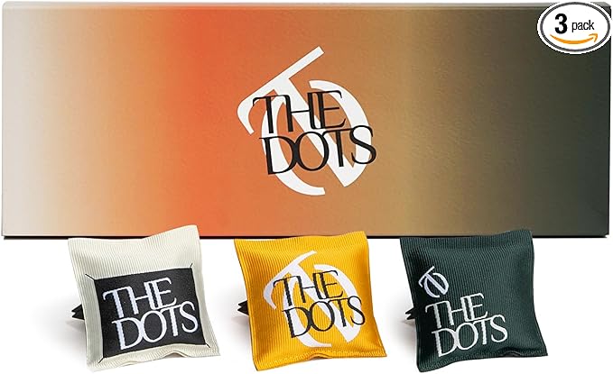 THEDOTS Series 3 Pack Fabric Car Vent Clips Gift Set, 3 Scents, Long-Lasting Scent, Luxury Car Air Fresheners, Universal Clips for SUV Sedan