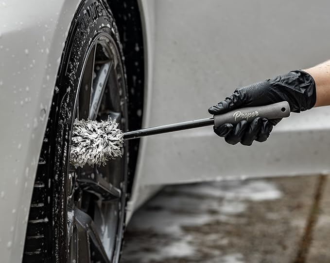 Premium Microfiber Wheel Brushes for Scratch-Free Detailing - 2 Pack Soft Wheel Brushes for Car Detailing, Car Wheel Cleaning Brush, Wheel Brush for car Detailing, Car Wheel Brush Kit