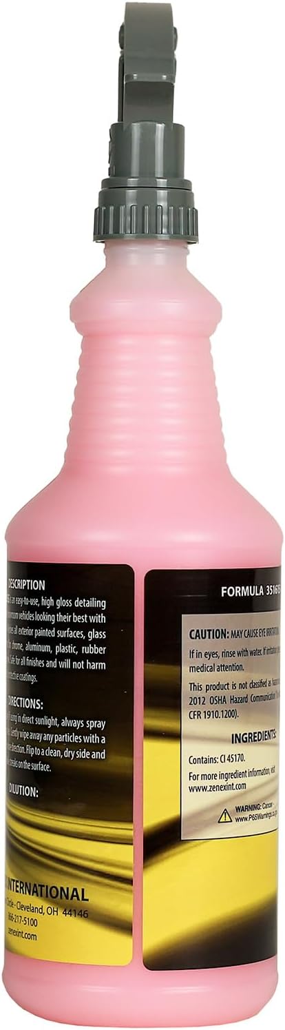 Zenex Body Gloss Liquid Spray Wax - High Gloss Professional-grade Detail Spray Wax | Cleans & Protects Painted Surfaces, Glass, Chrome, & More | Water-Repellant Protection | 32 oz (2 Pack)