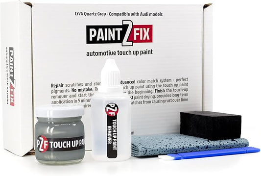 LY7G Quartz Gray | Quarzgrau Touch-Up Paint Kit for Scratches and Chips - Compatible with Audi Models