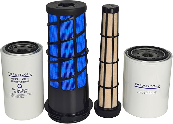 Air Fuel Oil Filter Kit 30-00471-20 30-01090-05 30-00463-00 Compatible with Carrier Reefer X4 7300 7500, Vector 8500 6600 8100 6500 6600MT, X2 1800 2100 2100A 2100R 2500A 2500R, Ultra XL XTC XT