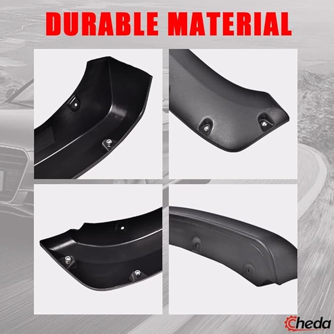 CHEDA Factory Style Fender Flares Compatible with 04-08 Ford F150 66.0"/67.0"/78.0"/96.0" Bed Length(Not Fit Heritage Models), 07-08 Lincoln Mark LT with 67.0"/78.0" Bed Length,Textured 4pcs
