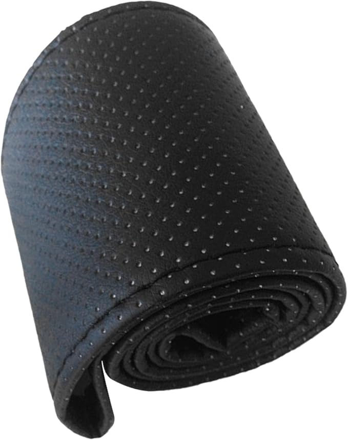 Steering Wheel Cover 38cm Fit Hand Sewn Microfiber Leather Car Steering Wheel Cover for Most Vehicles Non Slip Comfortable Driving Grip