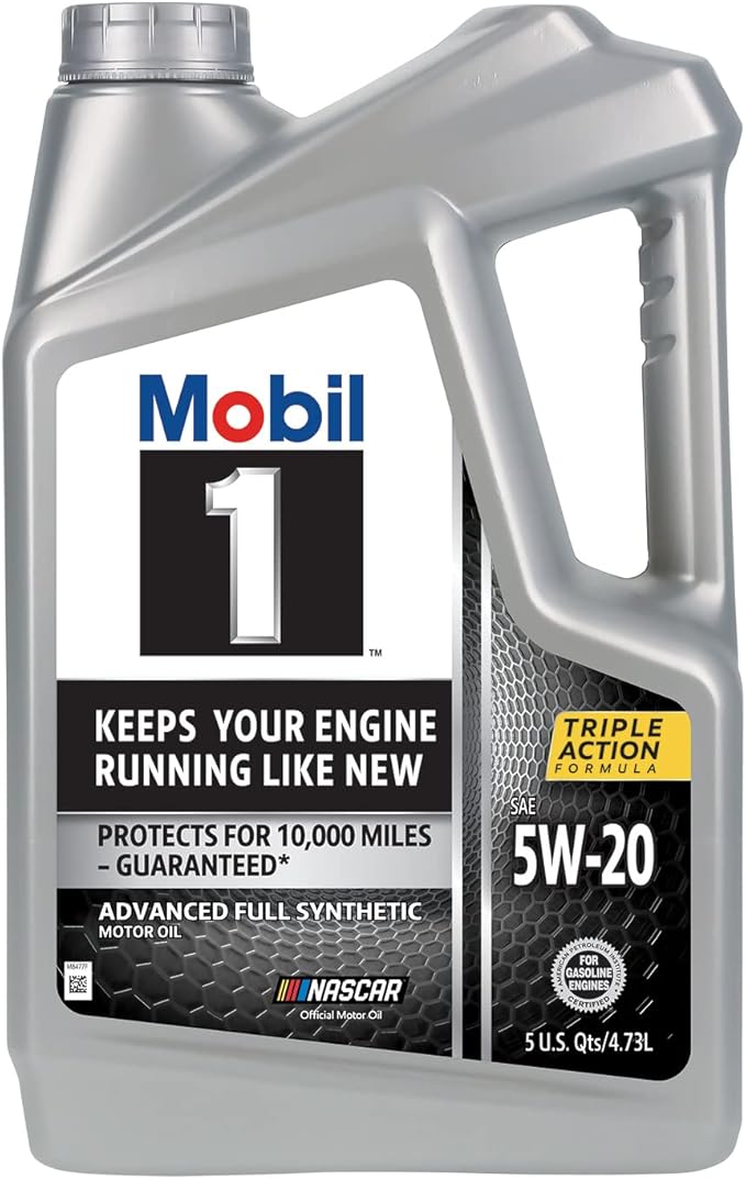 Mobil 1 Advanced Full Synthetic Motor Oil 5W-20, 5 Quart