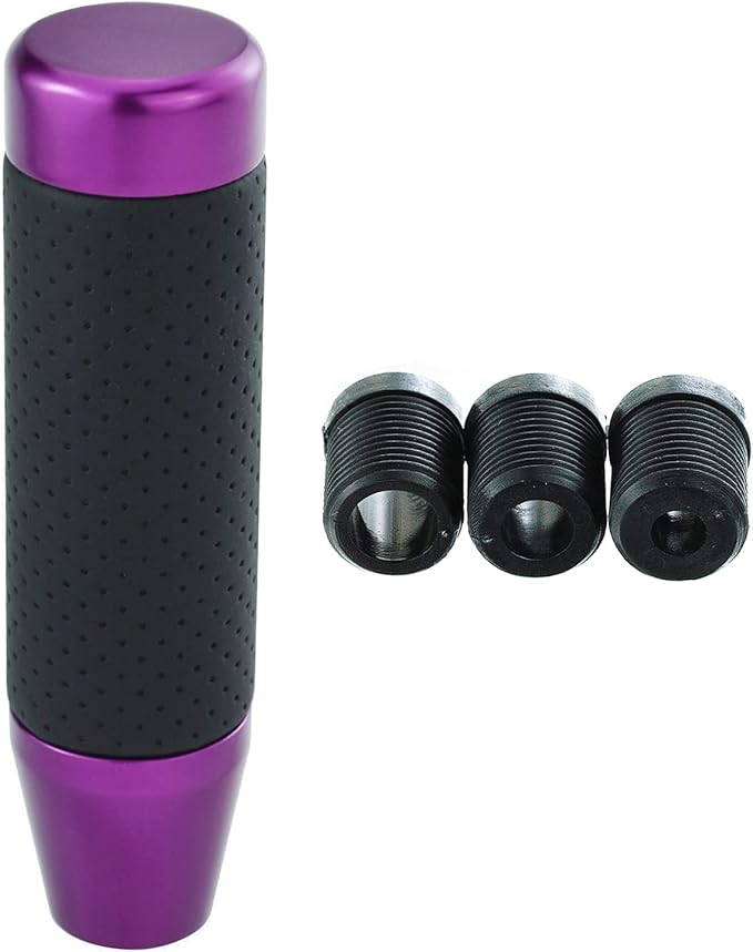 Abfer Weighted Shift Knob Short Stick Gear Shifter Adapter Leather Shift Knobs for Most Automatic Manual Vehicle Trucks