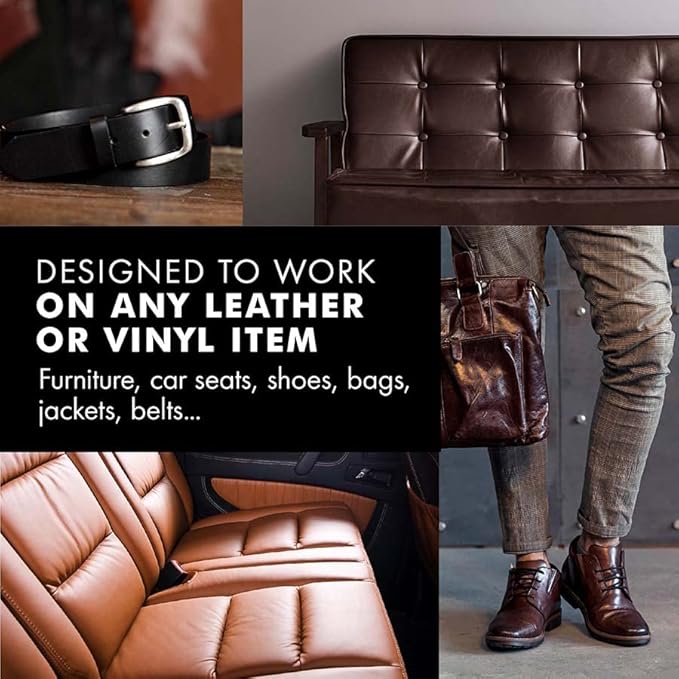 Leather Recoloring Balm, Color Restorer, Scratch Remover, Couch Paint and Repair, Leather Balm for Couches