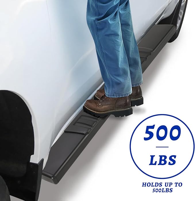 6.5" Running Boards Compatible with Dodge Ram 1500 2019-2025 Crew Cab (Only Fit New Body Style),Side Steps for Truck,Black Aluminum Alloy Nerf Bars