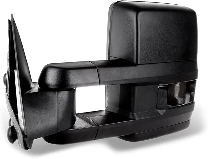 ECCPP Towing Mirrors Tow Mirrors With 1999-2002 For Chevy Silverado For GMC Sierra 1500/2500/3500 Power Adjusted Heated Led Turn Signal Width Light Black Pickup