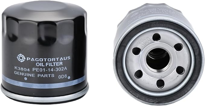 PE01-14-302A Engine Oil Filters Fits for Mazda 2 3 6 CX-3 CX-30 CX-5 CX-50 MX-5 with Drain Plug Washers Replaces W 6018 Wix 57002 B1400 6PCS