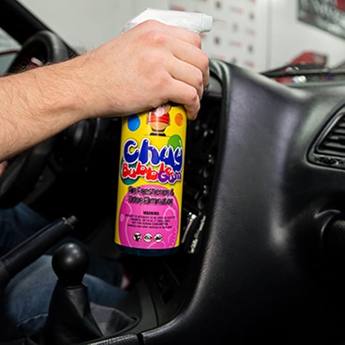 Chemical Guys AIR_221_04 Chuy Bubble Gum Premium Air Freshener and Oder Eliminator, Bubble Gum Scent (Great for Cars, Trucks, SUVs, RVs & More) 4 fl oz