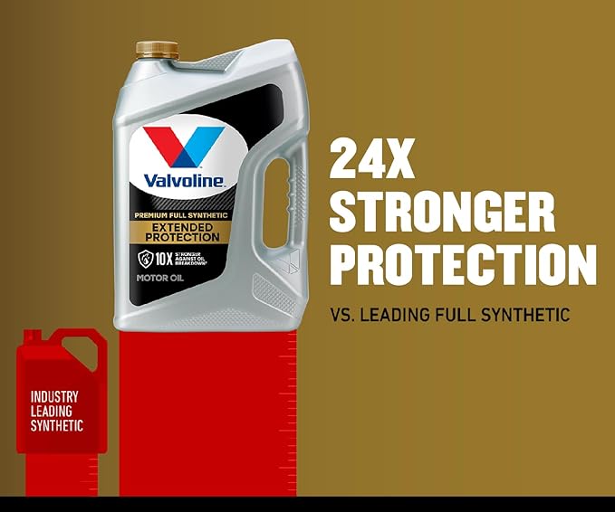 Valvoline Extended Protection Full Synthetic Motor Oil SAE 0W-20 1 QT, Case of 6