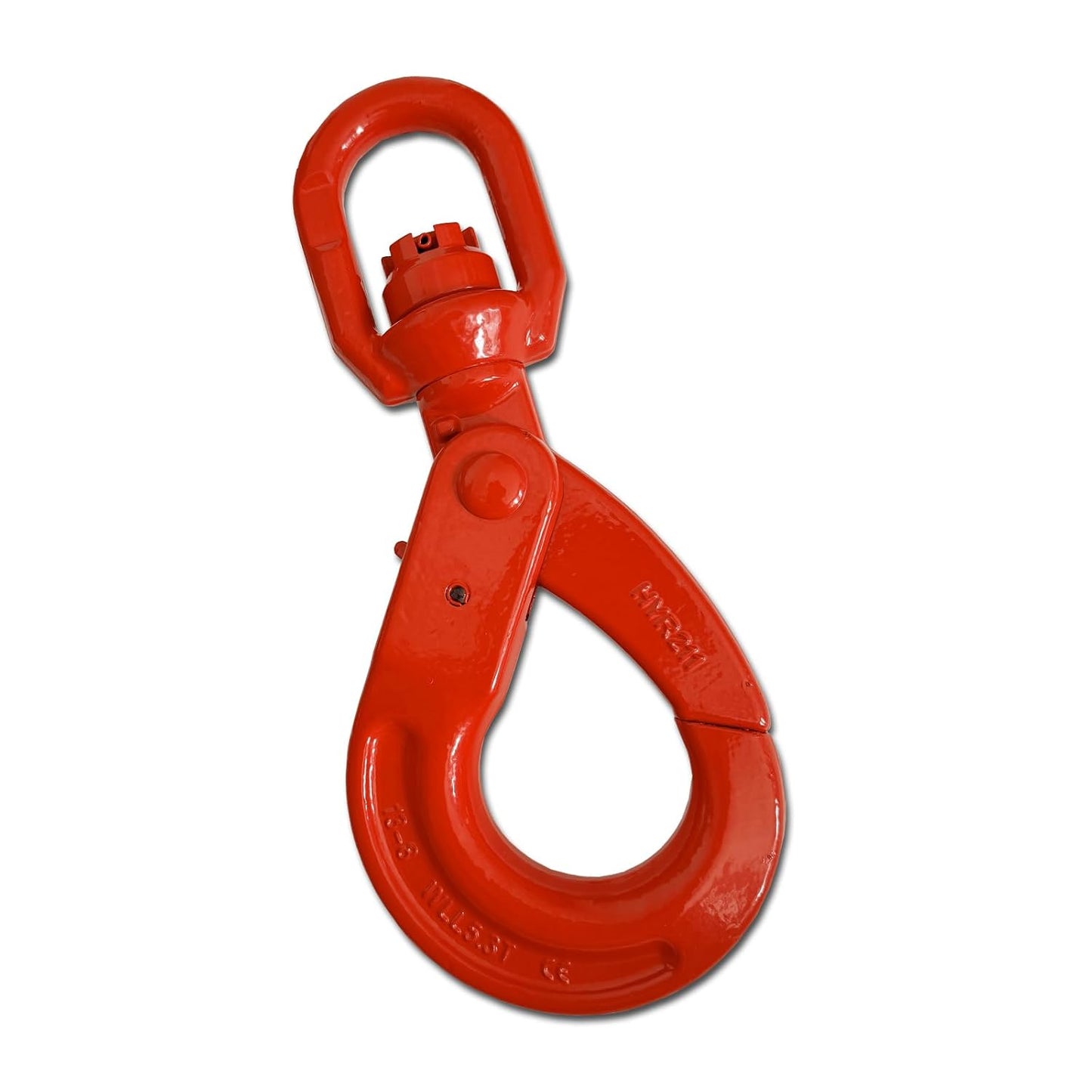 Swivel Self-Locking Hook 11684 lbs Heavy Duty Swivel Lifting Hook Swivel Lifting Hook Hoist Hook Sling Heavy Cargo 【5.3ton】