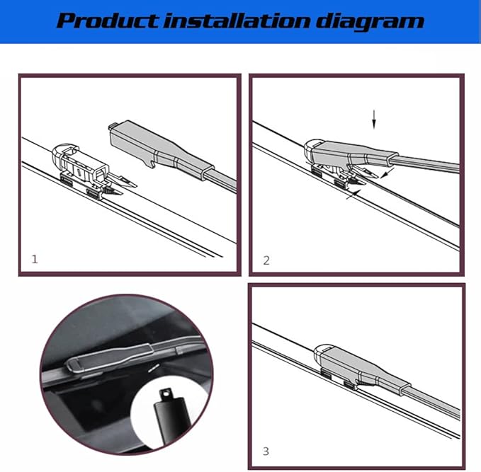 Windshield Wiper Blades (pack of 3pcs) Original Equipment Replacement for 2020-2024 Lincoln Corsair 27" + 18" Front Windscreen Wiper and 11" Rear Wiper Blade