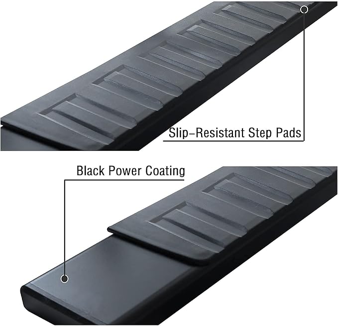 COMNOVA AUTOPART Running Boards Compatible with 2019-2026 Dodge Ram 1500 Crew Cab New Body Style (Excl. Ram 2500/3500/Classic), Side Steps for Easy Access Step Bars, Powder Coated, 6 Inch Step.