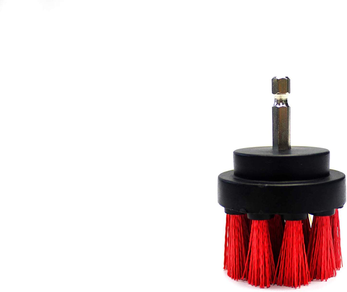 Maxshine M8 Medium-Duty Upholstery Carpet Brush with Drill Attachment - Removes and Scrubs Grime, Stains, and Spots from All Types of Upholstery and Carpets in Leather and Fabric (2")