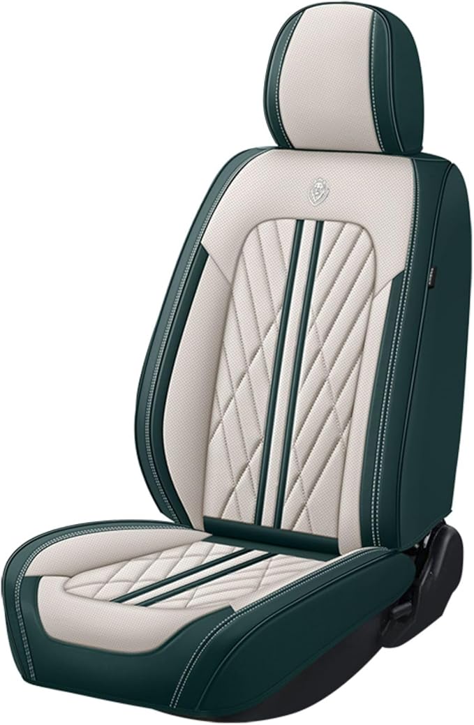Universal Fit Waterproof Breathable Nappa Leather Automotive Vehicle Car Seat Covers Set Cushion Protector for Sedan SUV