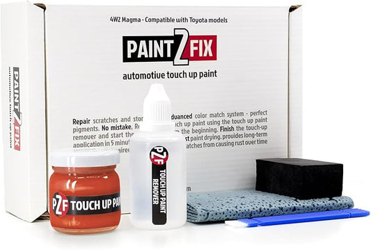 4W2 Magma | Orange Touch-Up Paint Kit for Scratches and Chips - Compatible with Toyota Models