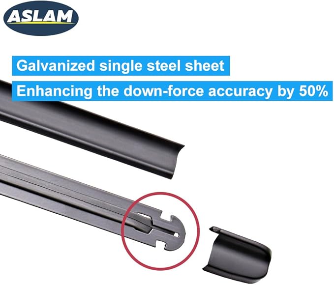 ASLAM Windshield Wiper Blades All-Season Type-M 26"+16" for OEM Replacement and Refills Replaceable (set of 2)