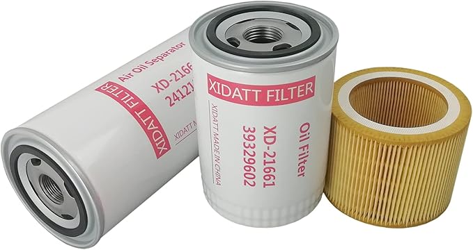 24121212 39329602 88171913 (Oil Separator+Oil Filter+Air Filter) Filter Kit Compatible With Air Compressor,XIDATT Filter Replacement Kit