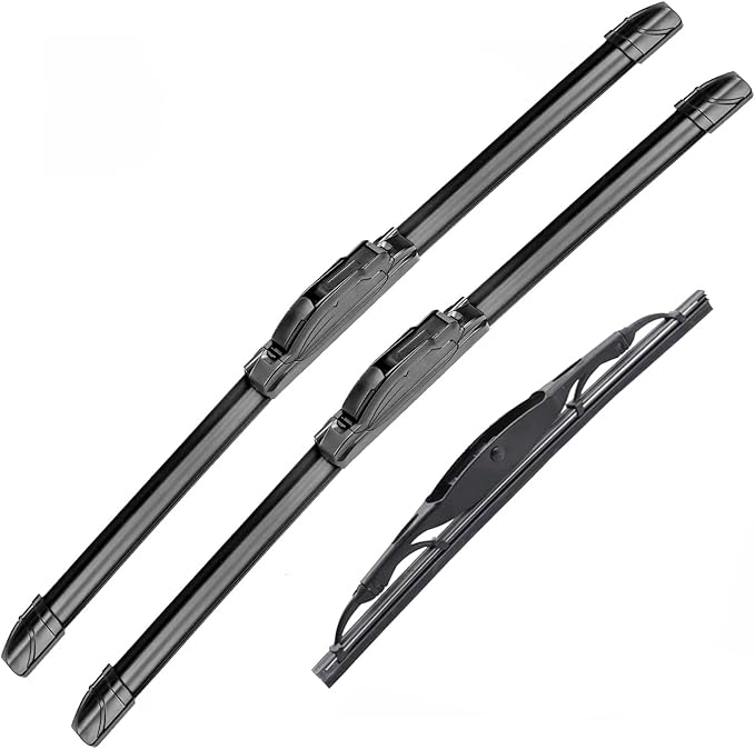 Original Equipment Replacement Front and Rear Windshield Wiper Blades For Jeep Patriot 2007-2016 Front Windscreen Wiper 21''+21'' and 10'' Rear Wiper Blade