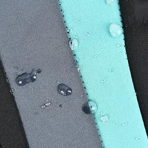 CAR PASS AquaShield Neoprene Waterproof Car Seat Covers Front Seats Only, High Back Bucket Seat Covers,Airbag Compatible,Seat Covers for Women Girl, Universal Fit for Auto Truck Van SUV (Black Mint)