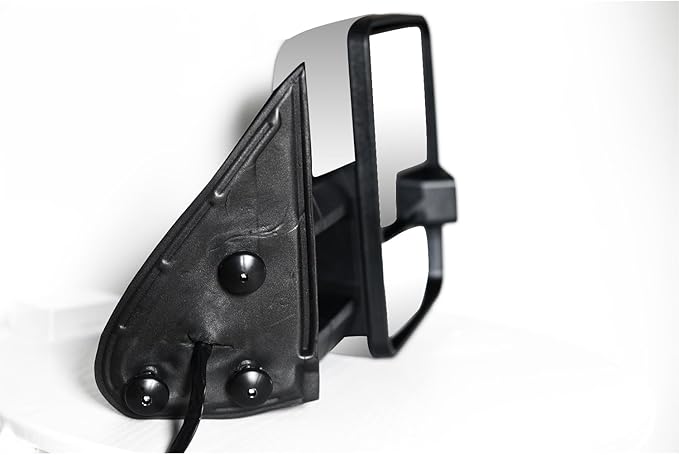 AERDM Towing Mirrors Compatible with 2003-2007 Chevy Silverado Side Mirror, GMC Sierra Tow Mirrors Power Heated with LED Arrow Turn Signal Puddle Light Pair set Chrome