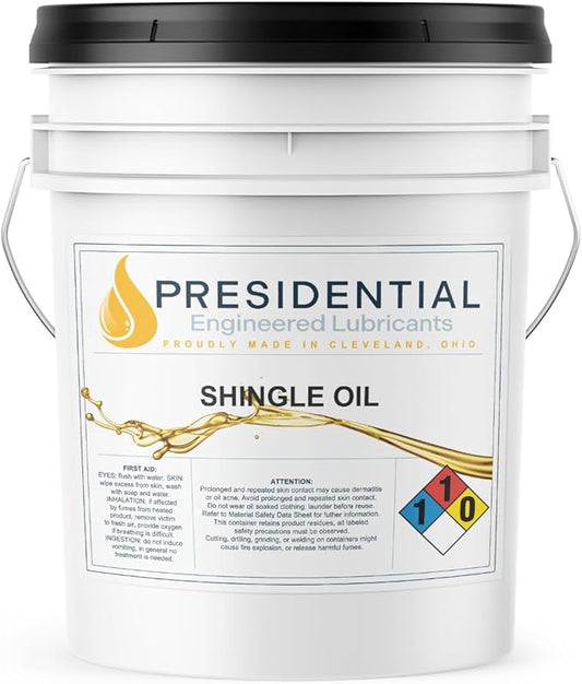 Presidential Shingle Oil - Indoor & Outdoor Wood Sealer for Protection of Wood Surfaces - Reduces Weathering - Low Odor - Enhances Natural Appearance - Made in USA (5 Gallon)