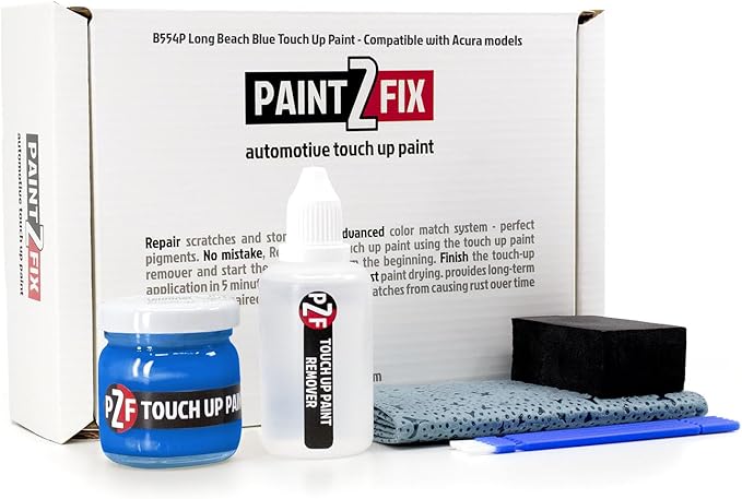 B554P Long Beach Blue Touch-Up Paint Kit for Scratches and Chips - Compatible with Acura Models