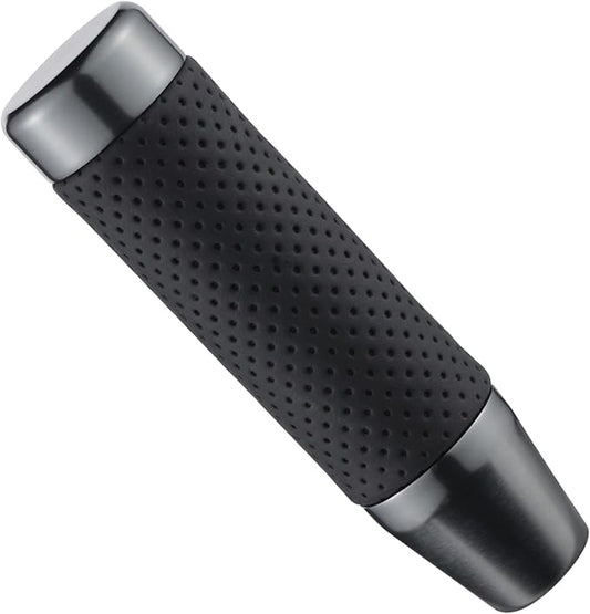 Abfer Weighted Shift Knob Short Stick Gear Shifter Adapter Leather Shift Knobs for Most Automatic Manual Vehicle Trucks,Grey