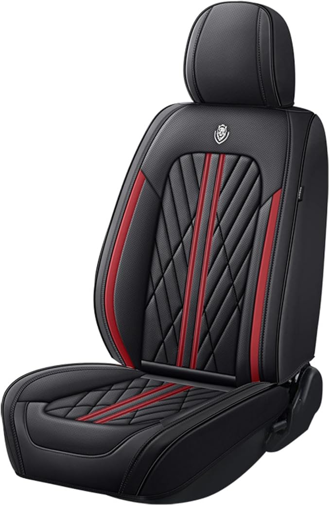 Universal Fit Waterproof Breathable Nappa Leather Automotive Vehicle Car Seat Covers Set Cushion Protector for Sedan SUV