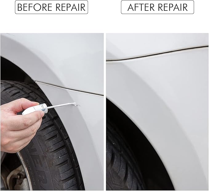 Touch Up Paint for Cars Paint Scratch Repair, Waterproof Auto Scratch Remover Pen (Silver Black)