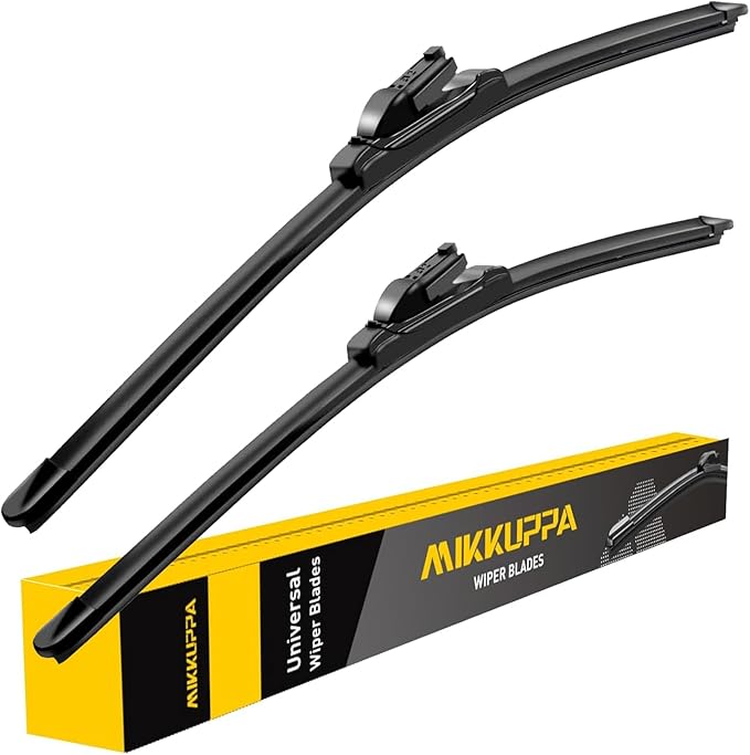 MIKKUPPA 24"+17" Windshield Wiper Blades - Replacement for 2010-2017 GMC Terrain, 2010-2017 Chevy Equinox, 2008-2012 Ford Kuga - Front Window Wipers, Top Lock 19mm (Pack of 2)