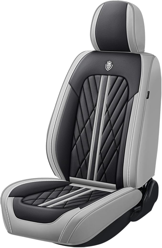 Universal Fit Waterproof Breathable Nappa Leather Automotive Vehicle Car Seat Covers Set Cushion Protector for Sedan SUV