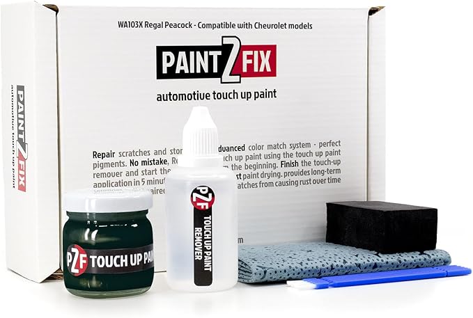 WA103X Regal Peacock Touch-Up Paint Kit for Scratches and Chips - Compatible with Chevrolet Models
