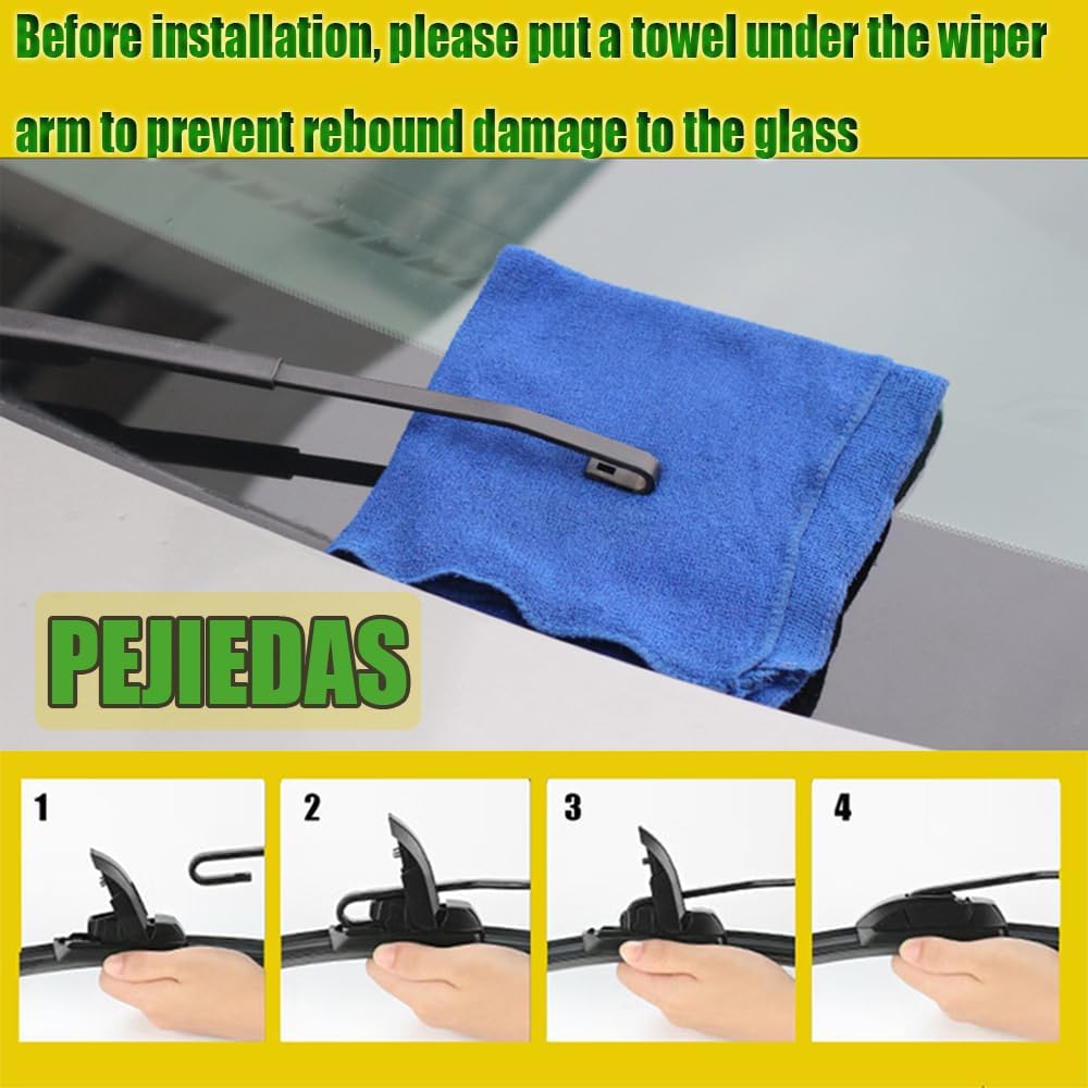 OEM Quality Front Wiper Blades, Replacement for Ford F Series 2023-2012 Expedition 22-08,Chevy Silverado GMC Sierra Series 2023-2019, OE Original Style (22 Inch + 22 Inch Front Wiper Blades)