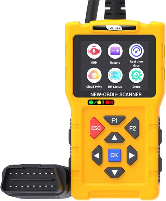 OBD2 Scanner Diagnostic Tool, 2024 Enhanced Detection Accuracy, Code Reader for Cars and Trucks 1996+, Check Engine Code Reader with Reset, Live Data, Printer, T600 OBDII Vehicle Maintenance