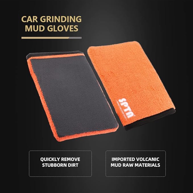 CHMLG02 Fine Grade Clay Bar Mitt - Auto Detailing Clay Eraser for Car Paint, Glass, Wheels & More
