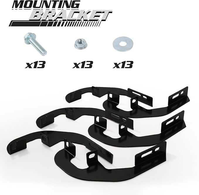 M-Auto 6.75" Running Boards Side Step Bars Compatible with 2019-2025 Chevy Silverado GMC Sierra 1500 2500HD 3500HD Extended Cab, Stainless Steel Side Step Nerf Bars, Polished Chrome