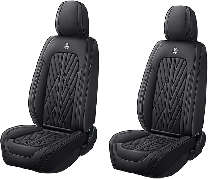 Universal Fit Waterproof Breathable Nappa Leather Automotive Vehicle Car Seat Covers Set Cushion Protector for Sedan SUV