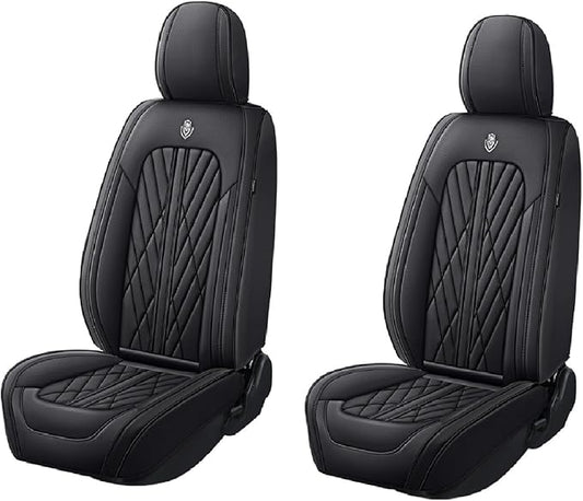 Universal Fit Waterproof Breathable Nappa Leather Automotive Vehicle Car Seat Covers Set Cushion Protector for Sedan SUV