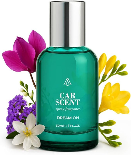 AromaPlan Car Air Freshener Spray, Dream On - Non-Toxic, Concentrated, Odor Eliminator & Long Lasting Car Scent Spray, 5 Star Hotel Scent Fragrances (30 ml)