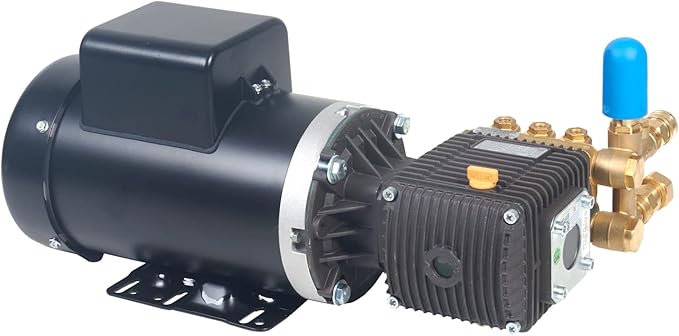 Canpump Electric Pressure Washer: 5 hp Full-Speed Motor 240 V, Bertolini WBH 2430-F Triplex Pump