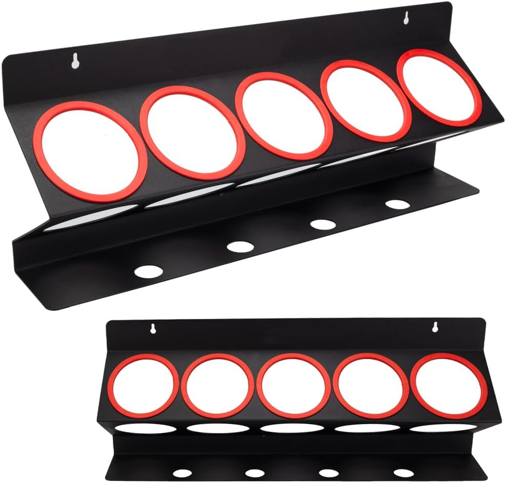 Maxshine Universal Detailing Spray Bottle Holder - Mobile Detailing & Car Garage Organizer, Holds 5 Sprayers (16/32oz) with 4 Small Holes, Lightweight Design, Easy Wall Mounting (No Logo)