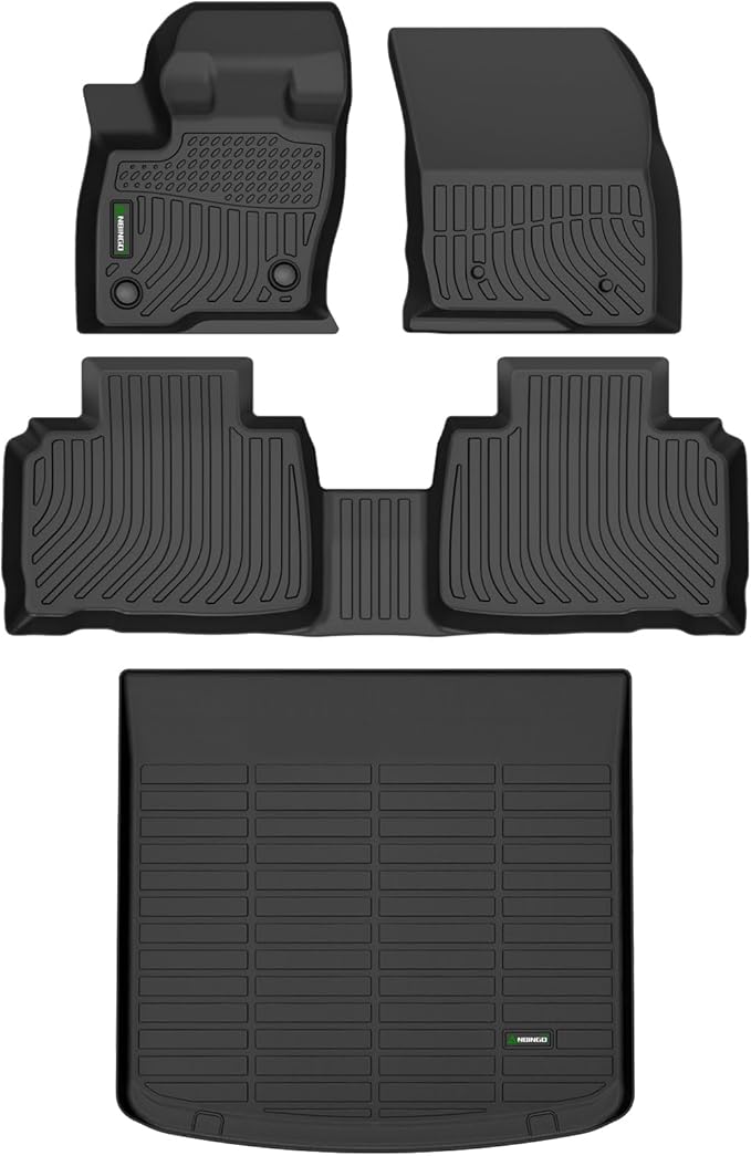 Floor Mats & Cargo Liners for 2019-2023 Lincoln Nautilus/2016-2018 Lincoln MKX - All Weather for Lincoln Nautilus Floor Mats, for Lincoln MKX Floor Liner Cargo Mat Trunk Liner, Black
