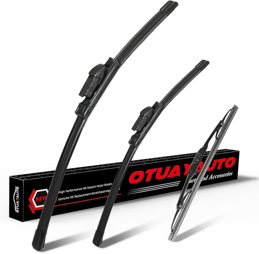 OTUAYAUTO Premium Windshield Wiper Blades - Replacement for Buick Encore 2013-2022 - Precision Fit, All-Weather Performance, Front and Rear Wiper Blades, Top Lock - 26"+14"+10" (Pack of 3)