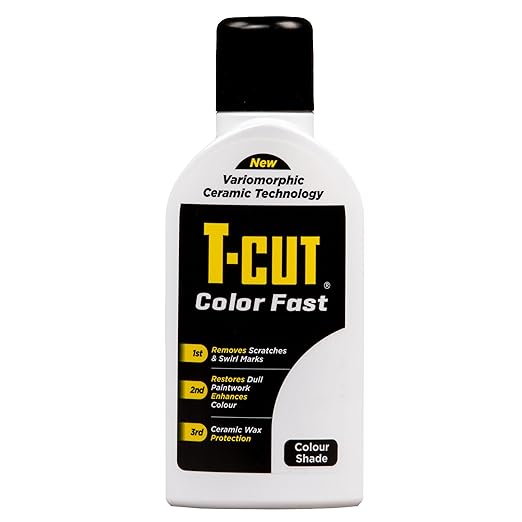 T-Cut White Scratch Remover Color Fast Paintwork Restorer Car Polish, 13 Colors Available, 17 Fl Oz