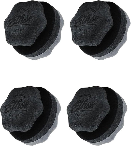 Tire Shine Applicator - Tire Shine Car Detailing Foam Sponge Tool - Tire Cleaner and Shine Tire Foam - Tire Shine Brush Car Cleaning Supplies (4 Pack)