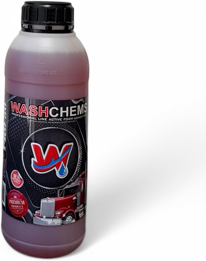 Wash Chems Pro 50 Touchless Car Wash Detergent Soap Concentrate No Brushing, Commercial Grade Professional Auto Foam Cleaner Also Great for Trucks & Tractors