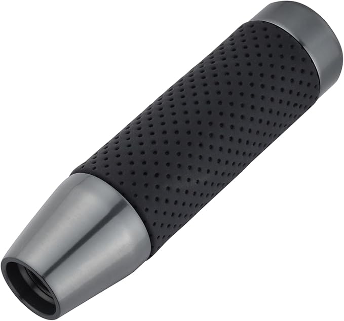 Abfer Weighted Shift Knob Short Stick Gear Shifter Adapter Leather Shift Knobs for Most Automatic Manual Vehicle Trucks,Grey