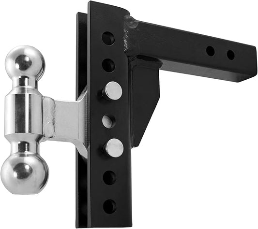 Andersen Hitches | EZ Adjust Hitch | 8" Drop/Rise, 2" x 2-5/16" Combo Ball, 2" Shank | Adjustable Heavy Duty Towing for Trucks Trailer | 10K/14K GTWR Weight Level | 3298